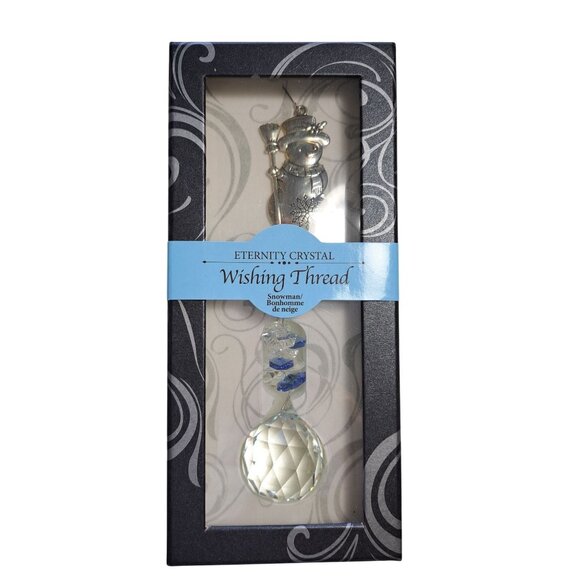 Eternity Crystal Other - New Eternity Crystal Wishing Thread Snowman Christmas Holiday Ornament in Box